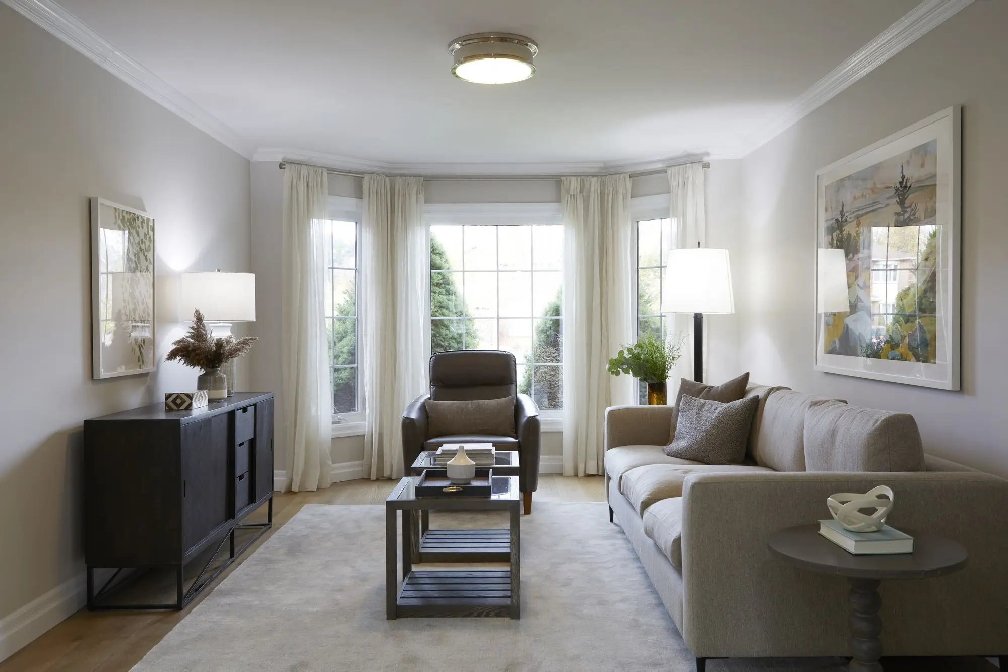 Triple-pane replacement window with tight sealing for improved comfort and reduced drafts.