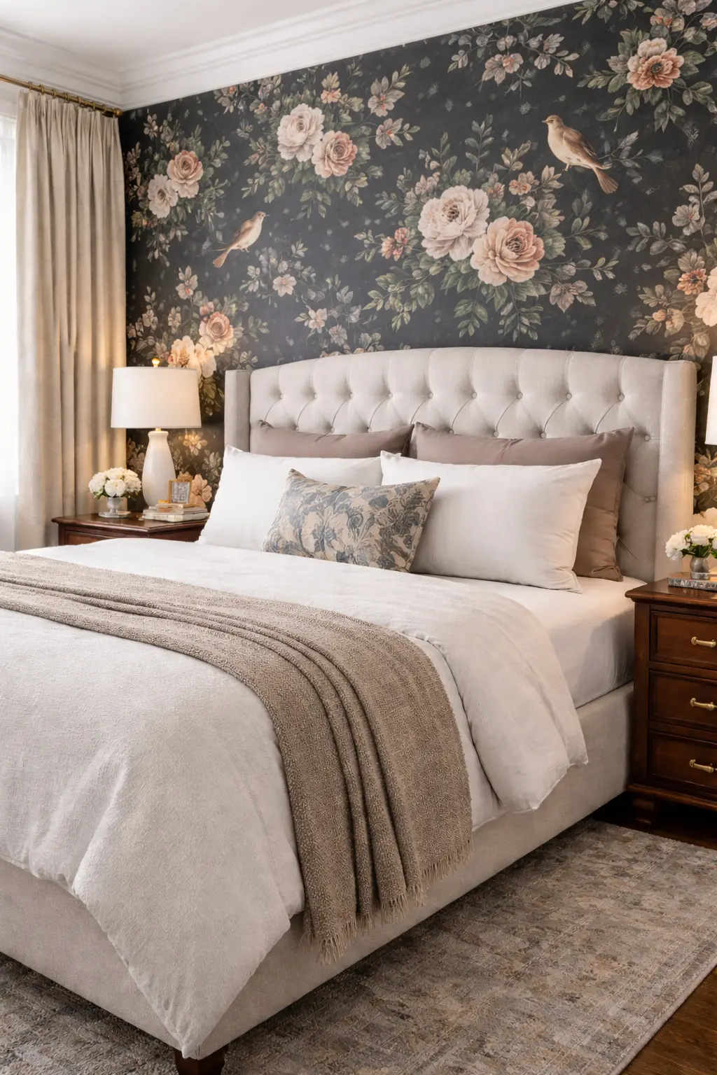 Statement wallpaper installation in Markham.