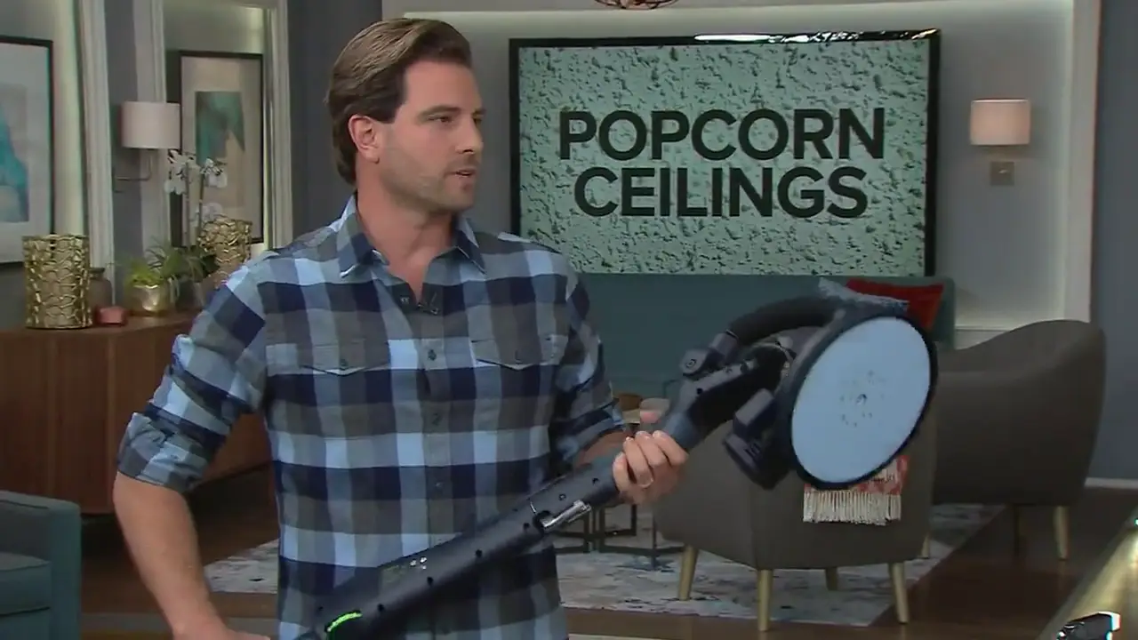Dust-free popcorn ceiling removal featured on Cityline using Festool Planex system in a Toronto home.