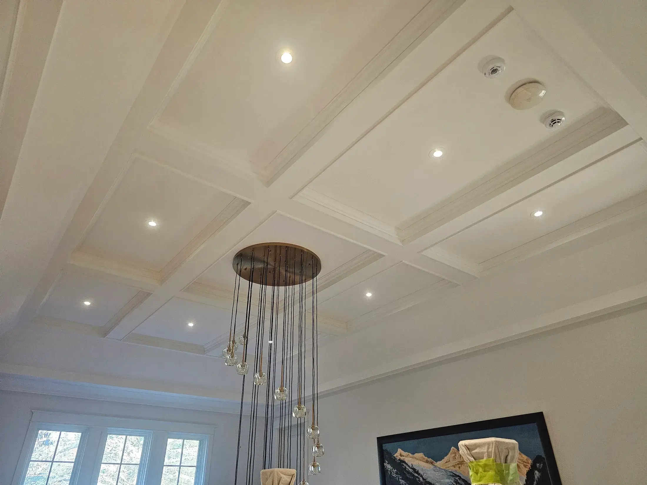 Smooth ceiling painting after popcorn ceiling removal in the GTA.