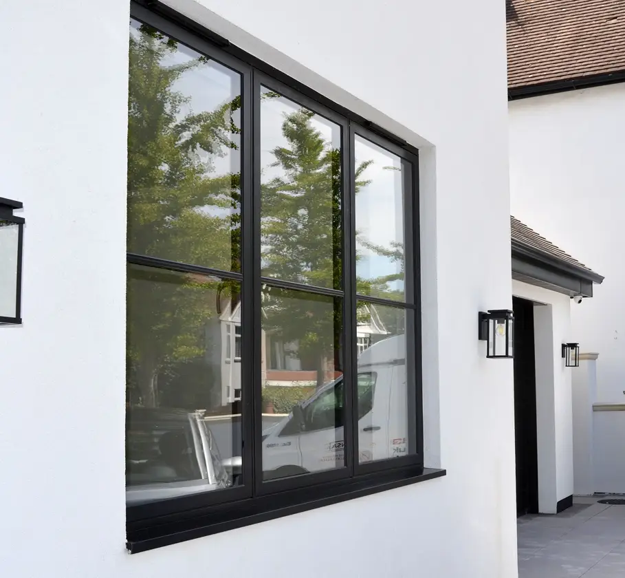 Modern vinyl windows and doors with energy-efficient glass