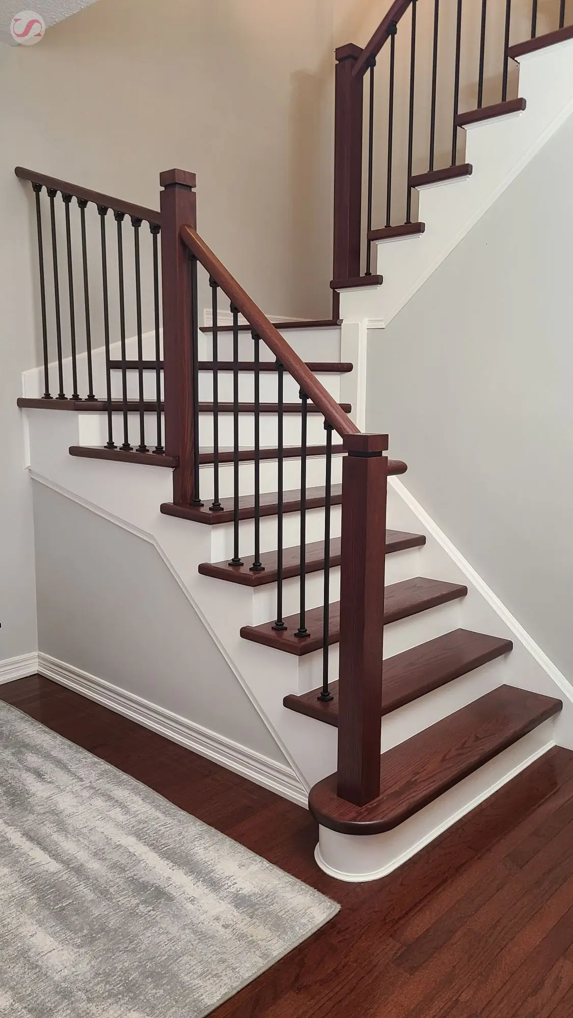 Staircase renovation in Etobicoke