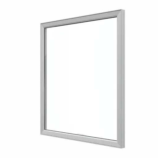 Awning vinyl replacement window option for clean window replacement and ventilation in finished homes.