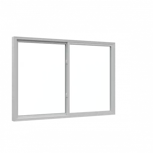 Single slider vinyl replacement window for basement, bedroom, and retrofit window installation.