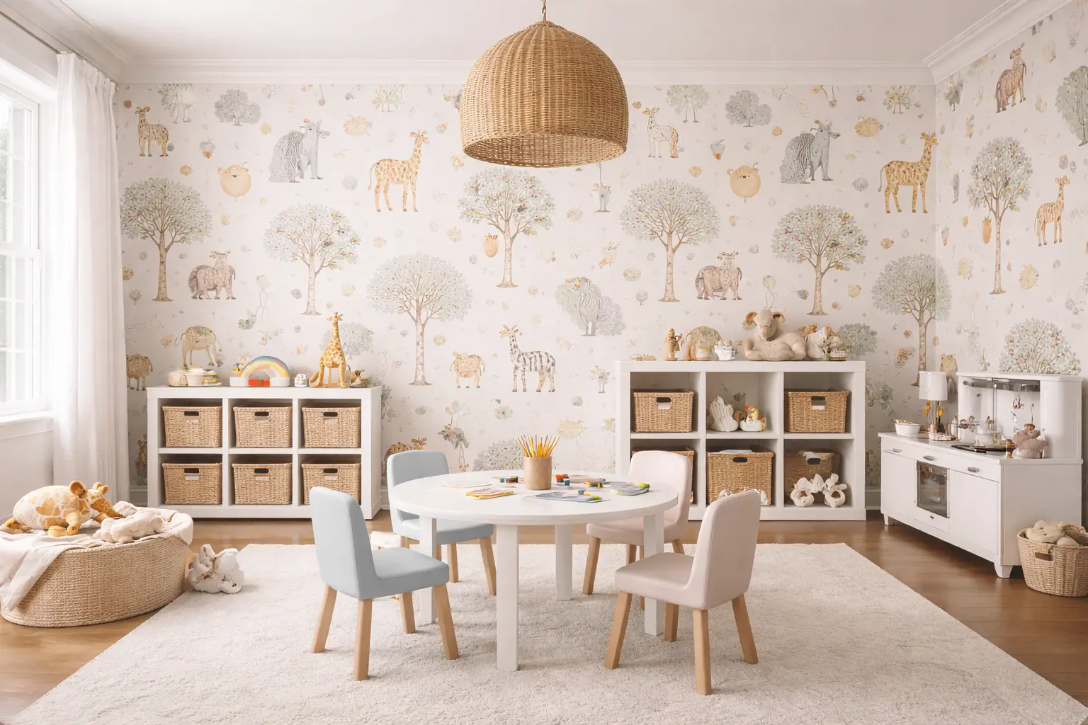 Wallpaper installation in Leaside.