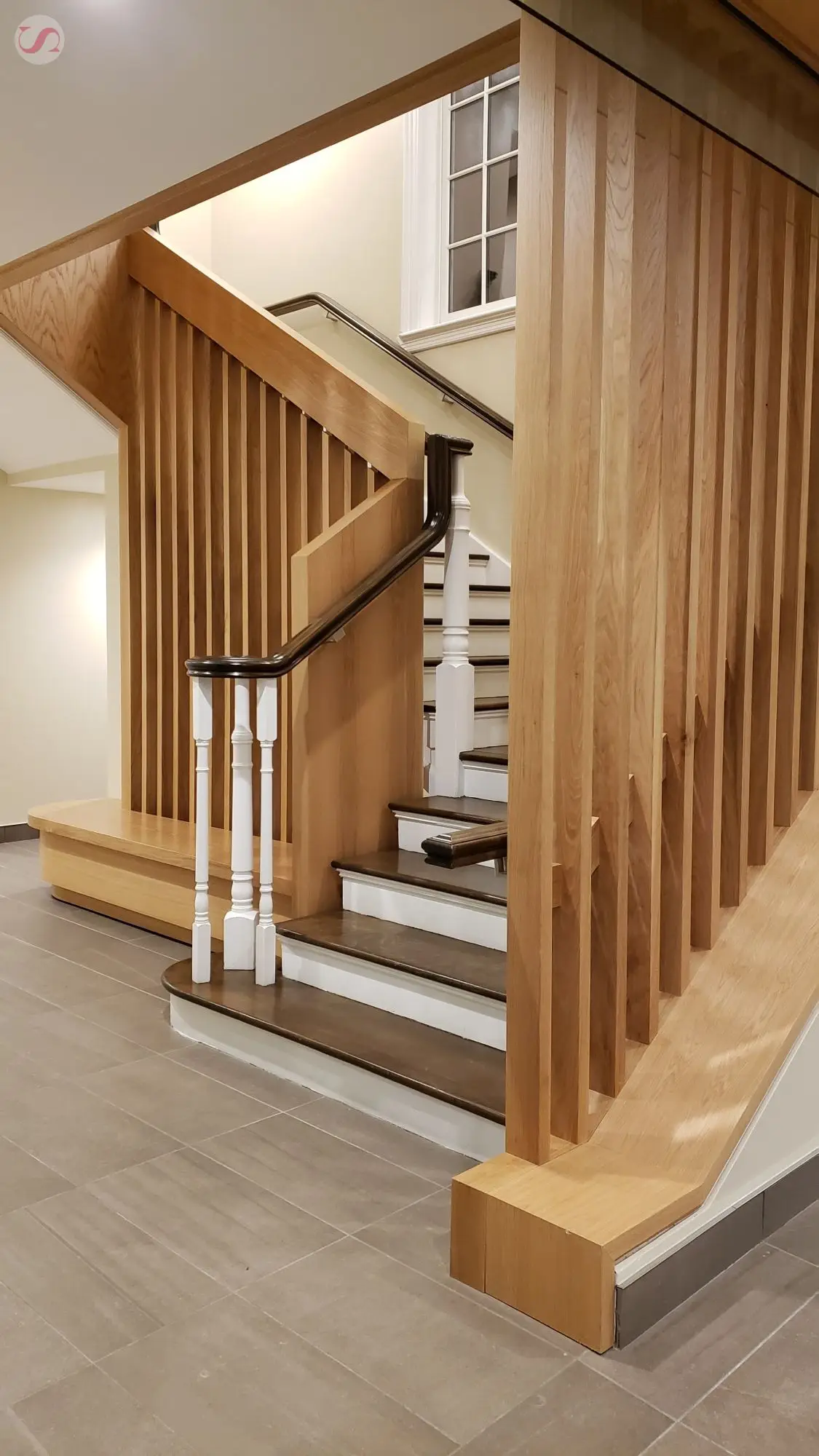 Stair railing installation Leaside