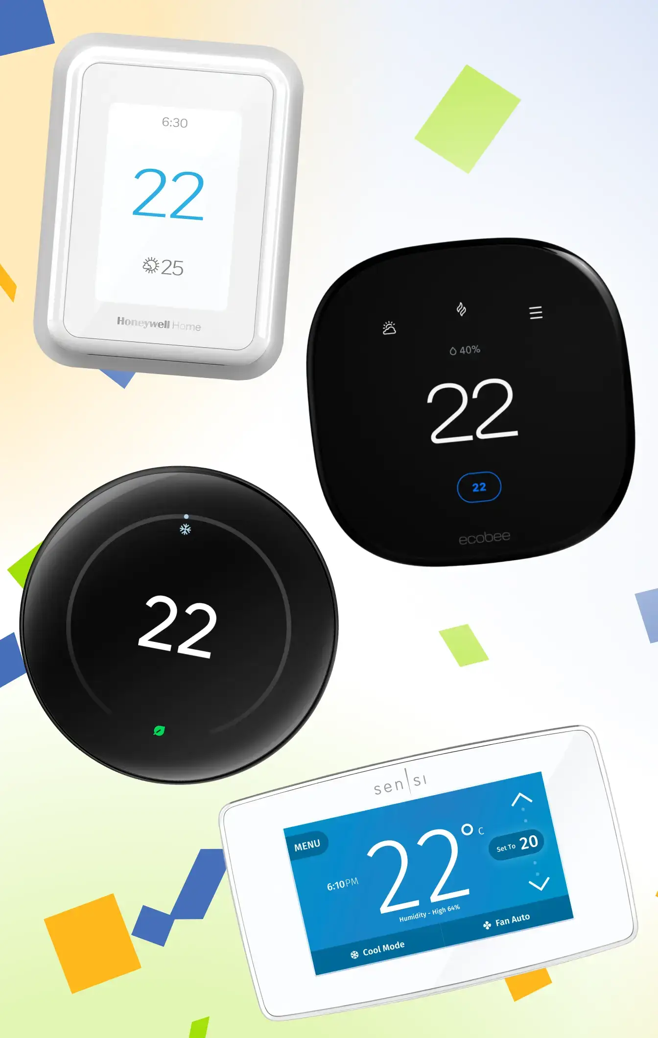 Smart thermostat installation.