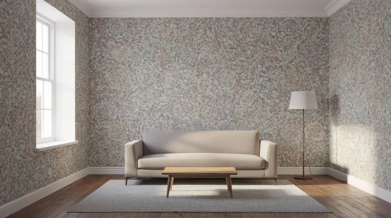 Wallpaper feature wall project in Mississauga.
